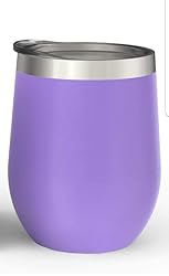 Maars Bev Steel Stemless Wine Glass Tumbler, 12 oz