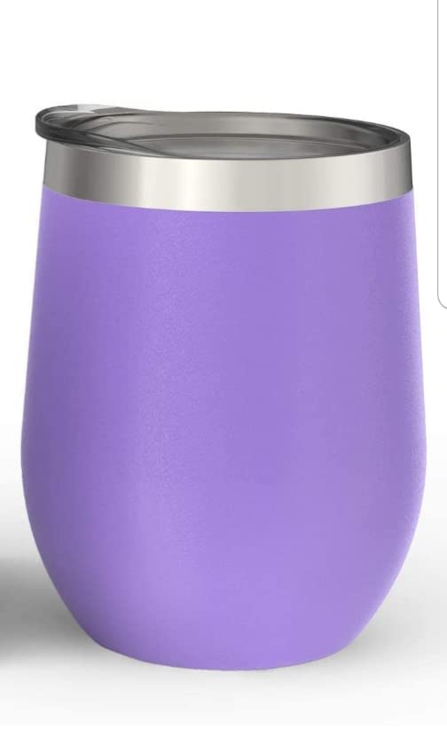 Maars Bev Steel Stemless Wine Glass Tumbler, 12 oz