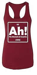 Ladies Tank Top Ah! The Element of Surprise Scarlet L