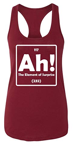 Ladies Tank Top Ah! The Element of Surprise Scarlet L