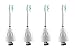 Basique Replacement Brush Heads for Philips Sonicare Toothbrush E Series HX7001 HX7022/66, Essence, Xtreme, Elite and Advance (4-pack)