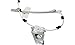 Evan Fischer Power Window Regulator With Motor Compatible with Jeep Liberty 2002-2006 Front, Driver Side Fits One-Touch Switch Ball stud style Replaces# 68059645AA