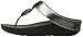 FitFlop Women's Pierra Flip Flop, Pewter, 9 M US