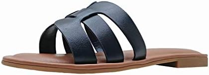 The Drop Women's Monika Flat H-Band Slide Sandal
