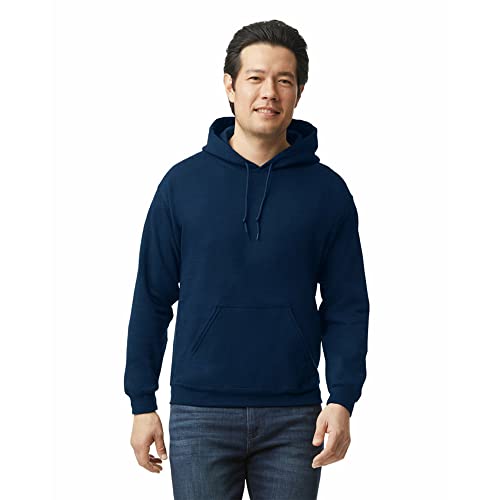 Gildan Adult Fleece Hoodie Sweatshirt, Style G18500, Multipack, Navy (1-Pack),…