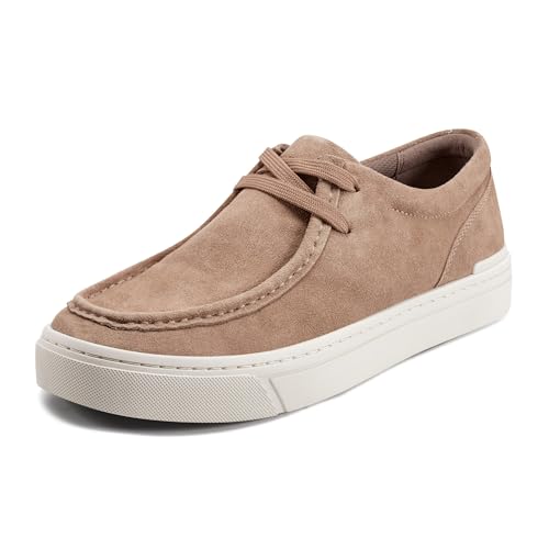 Rockport Men’s Terell Sneaker, Medium Natural Suede, 11.5