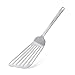 Tenta Kitchen Stainless Steel Slotted Turner Spatula - 18/8(304) Premium Stainless Steel Cast In One Piece - 1 mm Thin Edge Angled Spatula For Turning & Flipping