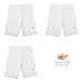 Lucky & Me Girls Bike Shorts, Super Soft Cotton Modal Blend with Lace Trim, Jada 3 Pack, White, Size 4-5 Years