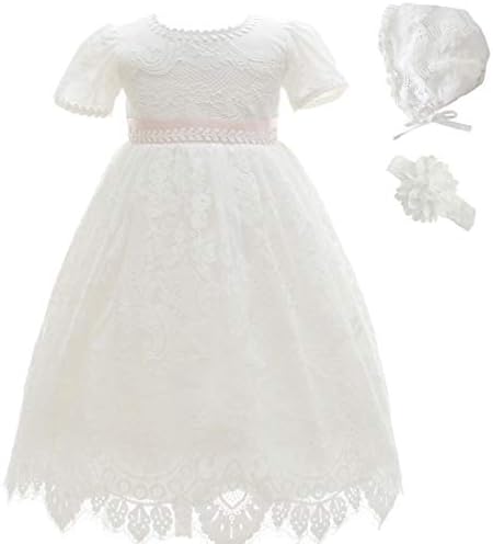 AHAHA Baptism Gowns for Baby Girls Princess Wedding Dress Baby Birthday Party Dresses for Special Occasion