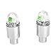 Auto Accessories Bike Supplies Neon Blue Strobe LED Tire Valve Caps,Tuscom (Green)