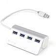 Satechi 4-Port USB 3.0 Premium Aluminum Hub for iMac, MacBook Air, MacBook Pro, MacBook, MacMini, PCs , and laptops V.1