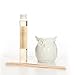 Aromatherapy Hosley Vanilla Diffuser Oil with Ceramic Owl Bottle and Reed Sticks. All in One 110 Milliliter Ideal Gift for Weddings Spa Reiki Meditation Bathroom O4