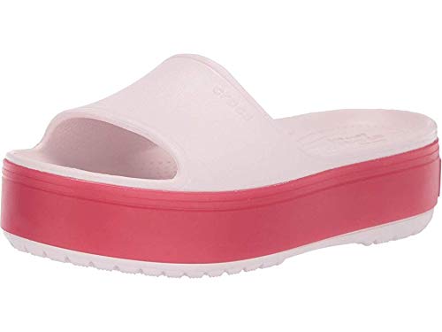 crocs platform slide sandals