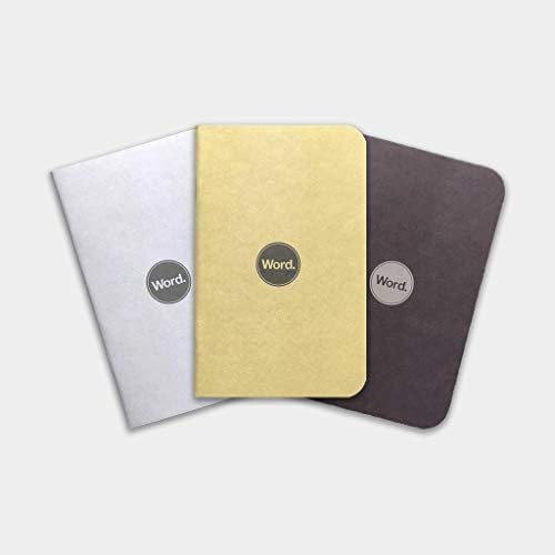 Word. Notebooks Drab - Mix 3-Pack Pocket Notebooks