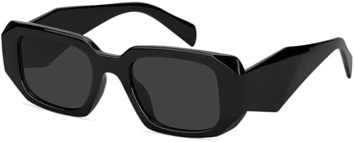 Prada PR 27ZS - 16K08Z Sunglasses BLACK w/DARK GREY 54mm at Amazon