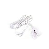 Ujuuu 2 Pack 2.5mm Plug Ear Clip Electrode Lead Wires, Electrode Wirs Ear Clamp for Tens Unit Cables Replacement