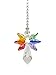 Crystal Guardian Angel Suncatcher Car Charm for Rear View Mirror (Chakra)