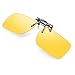 Clip-on Night Vision Glasses For Driving,Unisex Flip Up Over Prescription Glasses For Driving Fishing Sport Ultra Light
