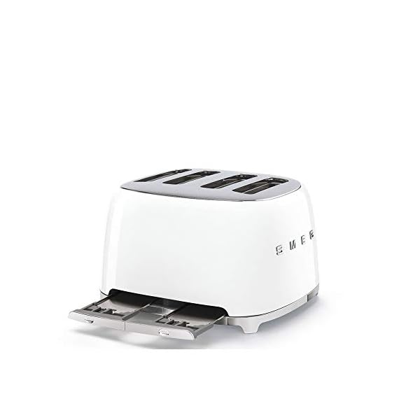 Smeg Tostadora TSF03WHEU · Imp de Italia  220v | Blanca - Imagen 3
