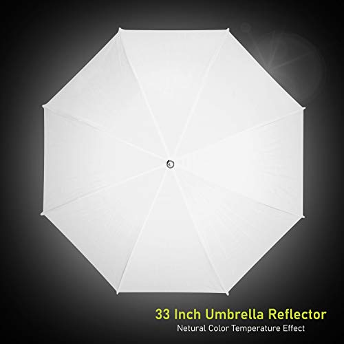 Julius Studio 660W Photo, Video, Portrait Photography Studio Day Light Umbrella Reflector Continuous Lighting Kit with Bulb Socket, Carry Bag, Velcro Cable Strap Tie, JSAG1 - Thumbnail 6
