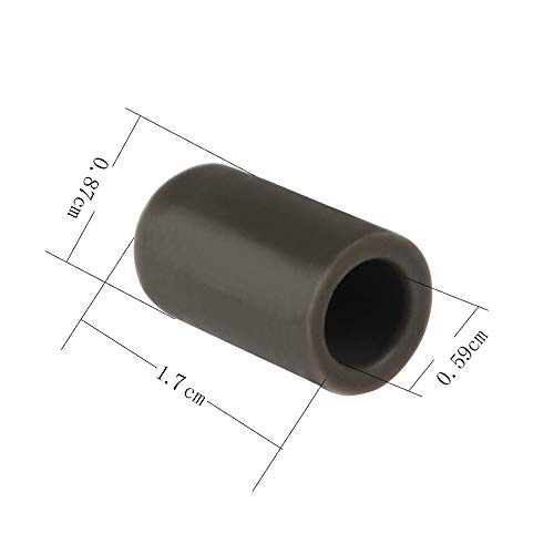 Muslady 10pcs Drumstick Silent Tips Mute Drum Stick Mallet Protectors Covers Silicone Material Drum Set Accessories