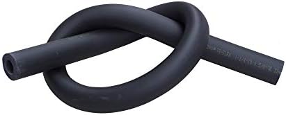 1-1/4" Black Pipe Insulation Foam Tubing Heat Preservation Fireproof Pipe Insulation Cover 1-1/4" Inner Diameter x 15mm Thick Wall x 1.8m Length