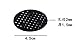 Chris.W 50Pcs Flower Pot Hole Mesh Pad - 4.5cm Diameter Bottom Grid Mat - Prevent Soil Loss Breathable Gasket - Drainage Netting for Bonsai