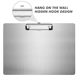 Motiskyy 9x12.5'' Metal Clipboard Horizontal