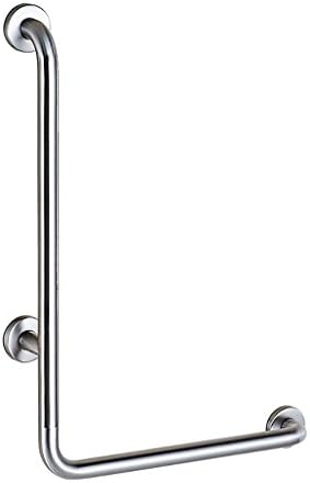 Bathtub Grab Bars Armrest Stainless Steel L Shape Corner Handrail Barrier-Free Safety Handrail Bathtub, Toilet, Toilet, Non-Slip Handle Shower Safety Bars (Color : 2)