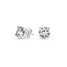 .75CT CZ Round Brilliant Cut Stud Earrings AAA CZ Unisex .925 Sterling Silver