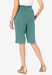 Roaman's Women's Plus Size Soft Knit Bermuda Short
