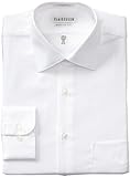 Van Heusen Men’s Regular Fit Poplin Spread Collar Dress Shirt, White, 18.5 32-33, Online Clothing Store