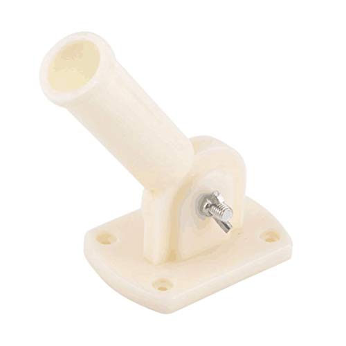 Flagpole Wall Mount Adjustable Plastic Holder Bracket Flag Pole Windsock Base with Screws for Flags Base