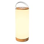 TaoTronics Touch Lamp Table Lamps for Bedroom Living Room Portable Night Light, Camping Lights, BBQ Light, Rechargeable Lamp with 4000mAh Internal Battery, 3000-3500K