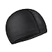 Peacoco Lycra Swim Cap PU Swimming Cap for Women and Men Adult Waterproof Swim Caps Protective Ear Caps-Keep Long Hair Dry-Training and Racing