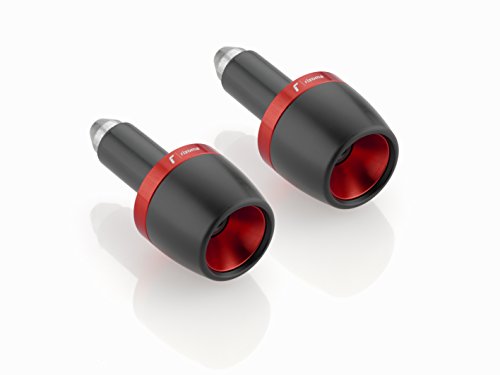 Rizoma Two Tone Conical Bar Ends, Red (MA532R)