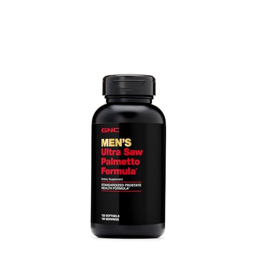 GNC Men's Ultra Saw Palmetto Formula, Supports Normal Prostate Function, 120 Softgels