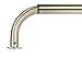 Energy Saving Wrap Around Black Out Return Adjustable Window Curtain Metal Rod Set, 1-inch Diameter, 48