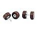 3 Pairs Wood Wooden Vintage Round Circle Fake Cheater Plugs Tunnel Mens Womens Stainless Steel Stud Earrings (10mm)