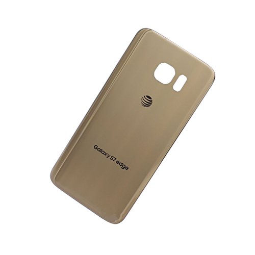 Replacement Glass Battery Door cover Rear Housing Back Case With Adhesive For Samsung Galaxy S7 Edge AT&T G935A (Gold)