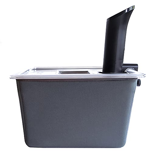 Väeske Insulated Sous Vide Container with Lid | Fits Most Sous Vide Cookers | Sous Vide Accessories (12 Quarts, Insulator)