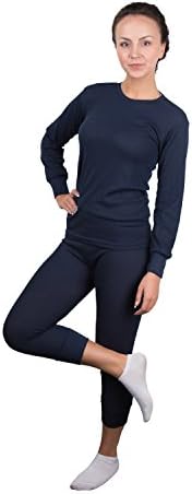 Rocky Women's Thermal 2pc Set Long John Underwear Waffle Knit
