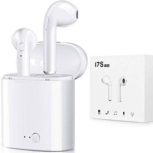 BDKING Wireless Headset, Wireless Headphones,Hands-Free Calling Earphones Sport Driving Earbuds Built-in-Mic&Charging Case Compatible phoneX/8/7 Android (White)
