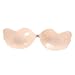 HDE Strapless Invisible Push-up Bra Self Adhesive Silicone Backless Reusable Breast Pad Nude Large - Fits 32DD/34D/36C/38B