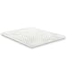 Greaton 2-inch Convoluted Egg Shell Breathable Foam Topper,Adds Comfort to Mattress, Twin, Off-White