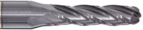 Melin Tool CCMG-B Carbide Micro Ball Nose End Mill, AlTiN Monolayer Finish, 30 Deg Helix, 4 Flutes, 1.5000" Overall Length, 0.0450" Cutting Diameter, 0.125" Shank Diameter