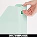 mDesign Plastic Slim Vertical File Folder Storage Organizer Bin with Handle - Hold Notebooks, Binders, Envelopes, Magazines for Home Office, Work Desktops, Ligne Collection, 2 Pack, Mint Green