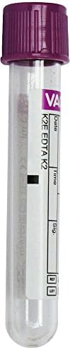 Greiner Bio-One VACUETTE Blood Collection Tubes, K2 EDTA, Polyethylene Therephthalate, 13x75-3ml, Lavender Cap, 454246 (Case of 1200)