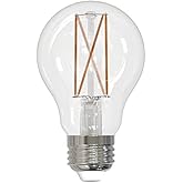 Bulbrite 5W A19 LED Filament Bulb, E26 Base, Dimmable 2700K, Clear