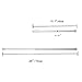 GOODUSCN 6 Pack Tension Rods, Adjustable Spring Steel Cupboard Bars Rod Curtain Rods, Extendable Width 15.7